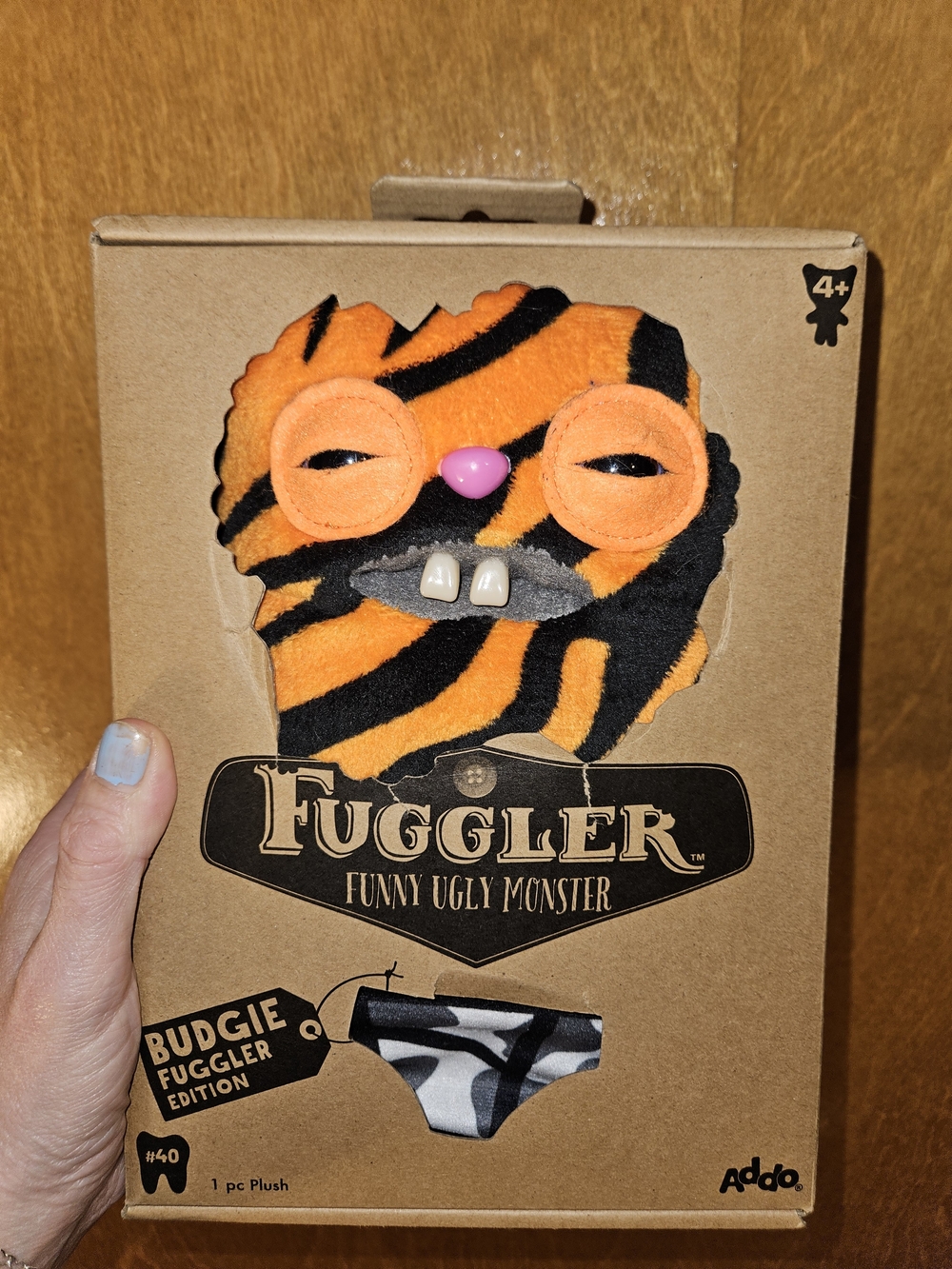 Fuggler Budgie Edition Plush Monster - Orange & Black